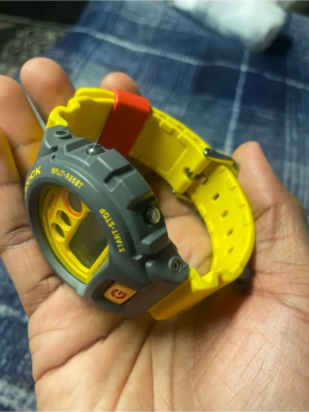 Casio G-Shock Yellow and Gray Digital Sports Watch